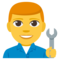 Man Mechanic emoji on Emojione